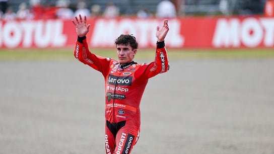 Marc Márquez celebrando el Mundial